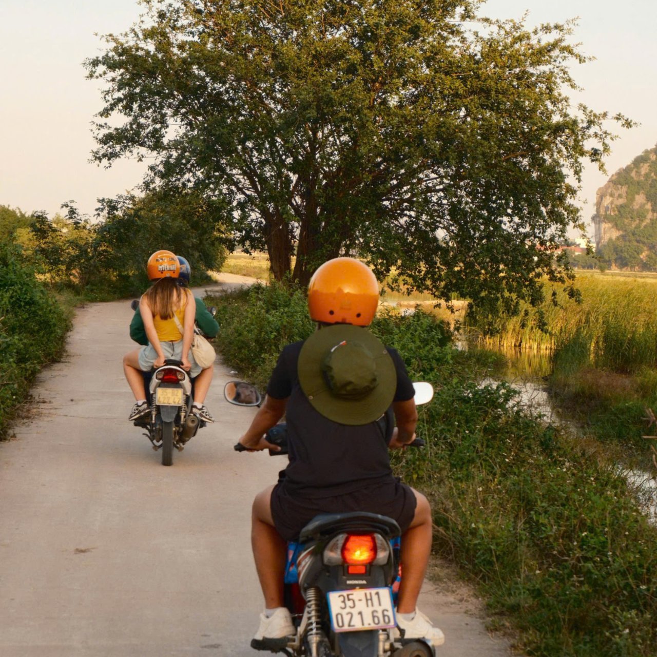Cycling through Ninh Binh countryside