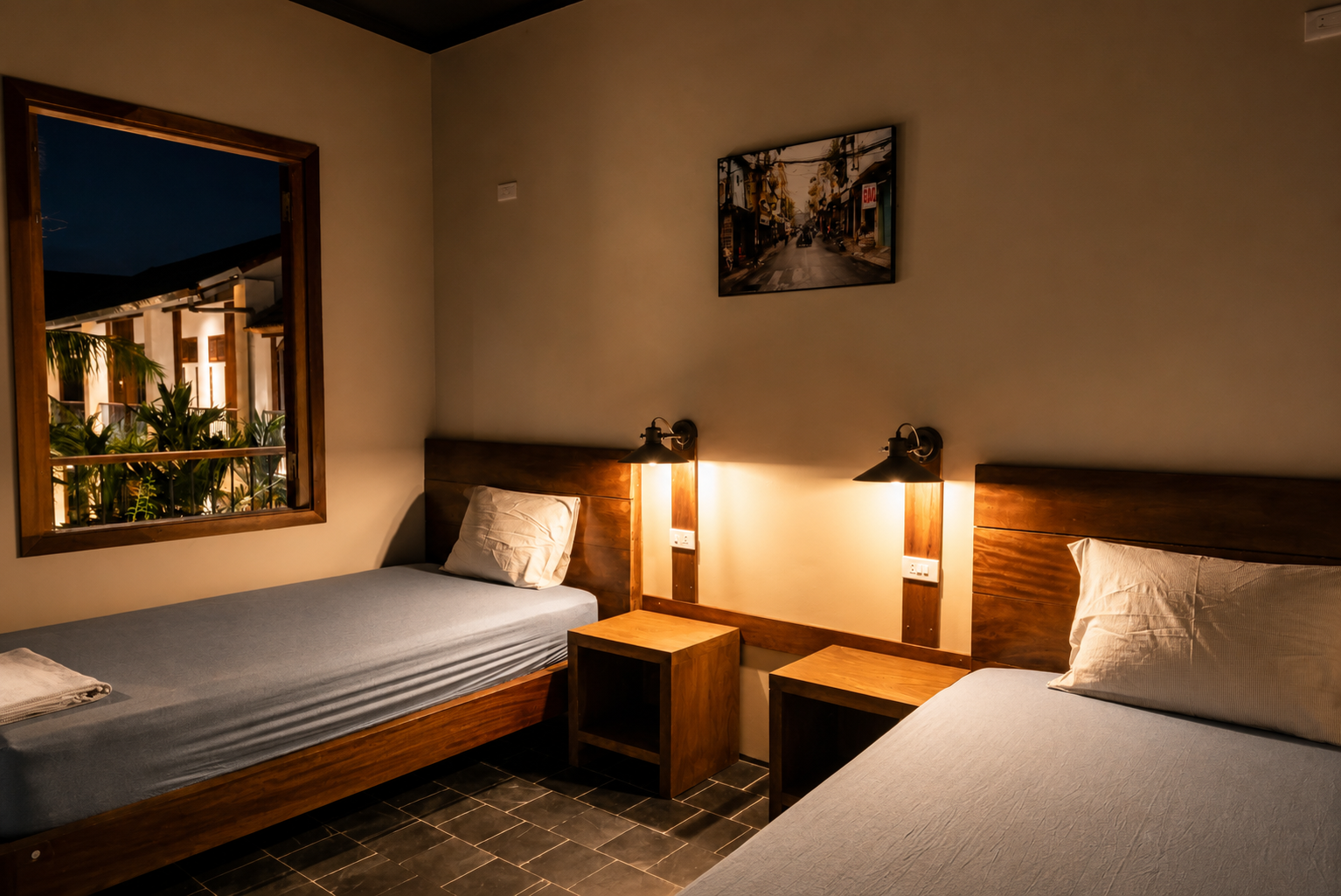 Deluxe Twin Room Private Ensuite The Laneway Hostel Ninh Binh 5