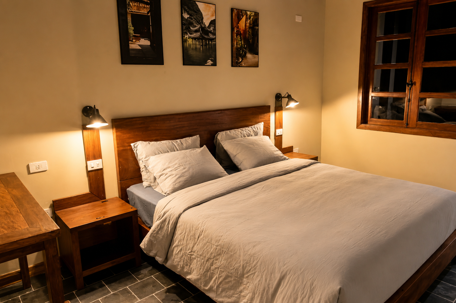 Standard Double Bed Private Ensuite The Laneway Hostel Ninh Binh 1