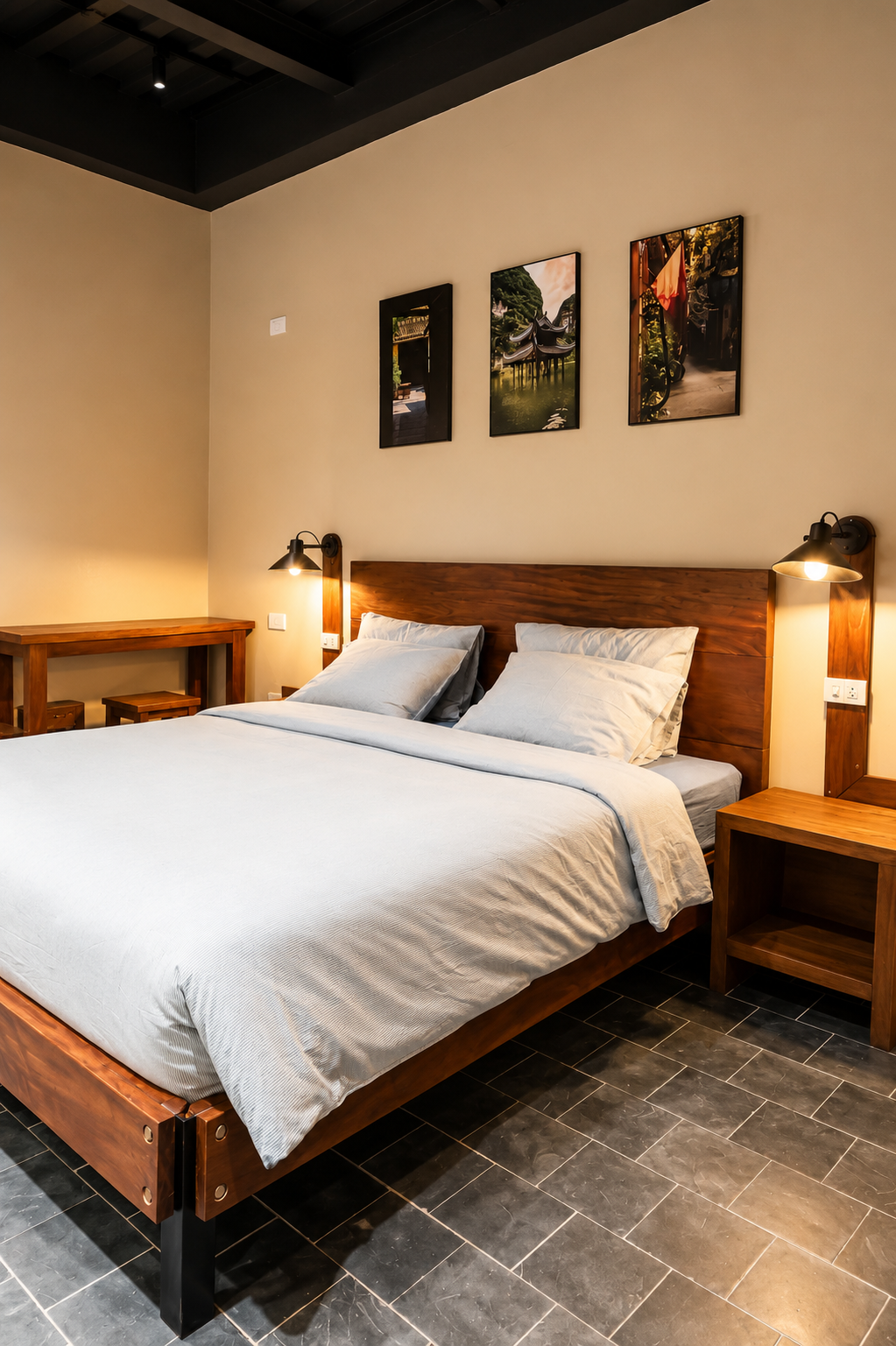 Standard Double Bed Private Ensuite The Laneway Hostel Ninh Binh 2