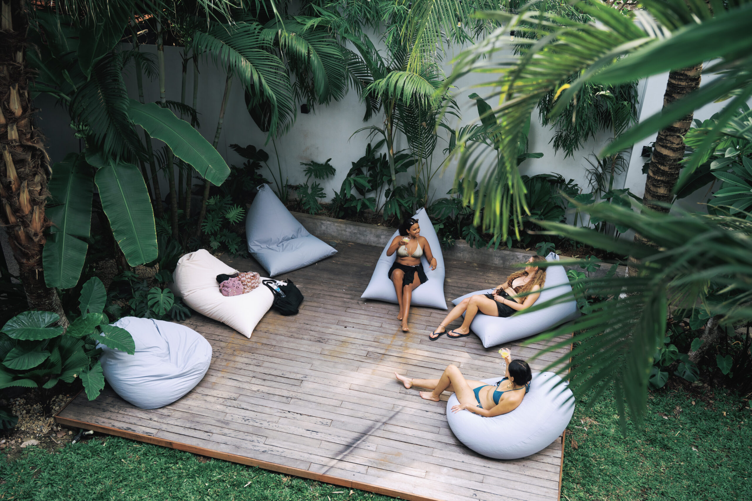 Young travellers relaxing at The Laneway Hostel Ninh Binh